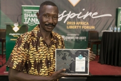 The Executive Director of SOLE who won the Africa Shark Tank Think Tank 2019 award for pitching a project idea on the Right of South Sudanese Women to Own Property